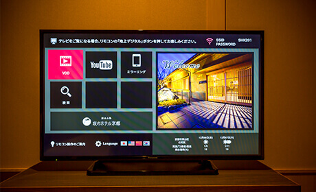 Wi-fi and video-on-demand in all rooms