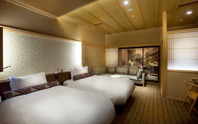 Deluxe Twin with terrace and open-air bath