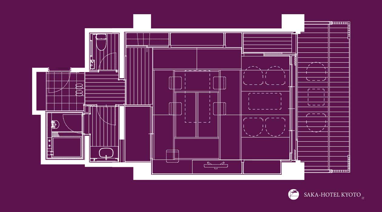 日式客房 64m²（配备外探式阳台）